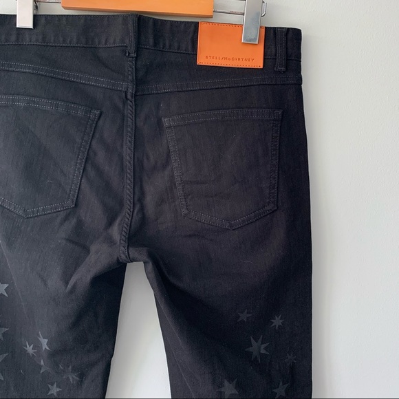 NWT Stella McCartney Black Star-Print Skinny Jeans - Picture 9 of 13